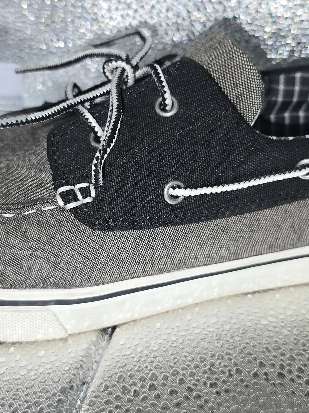 Timberland Newmarket 2 Eye Men's Boat Shoe Size 12 M Grey/Black